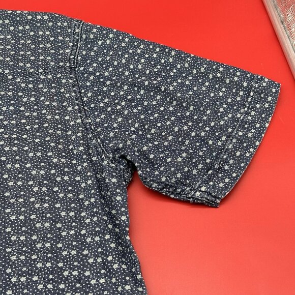 Wrangler Western Men's Size Large Blue Star Print Pearl Snap Rodeo Cowboy Shirt - Picture 9 of 11